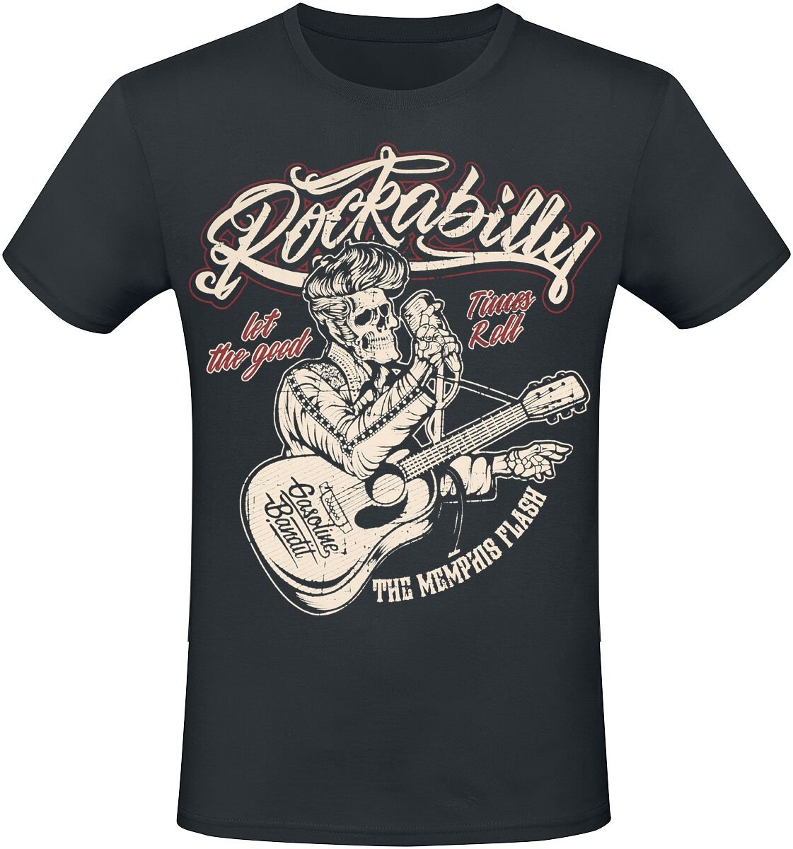 Gasoline Bandit Memphis Flash T-Shirt schwarz in L von Gasoline Bandit