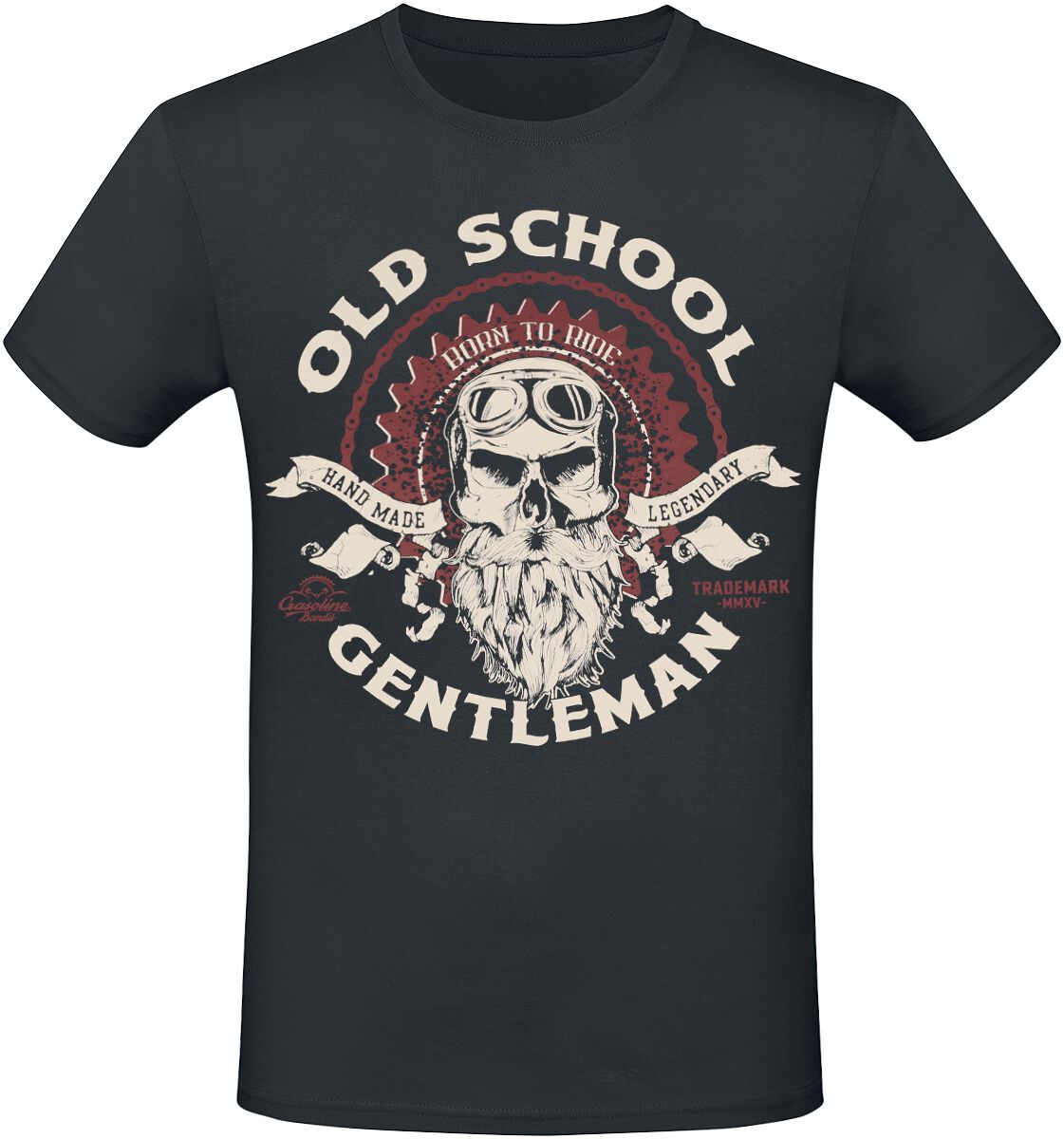Gasoline Bandit Old School Gentleman T-Shirt schwarz in M von Gasoline Bandit