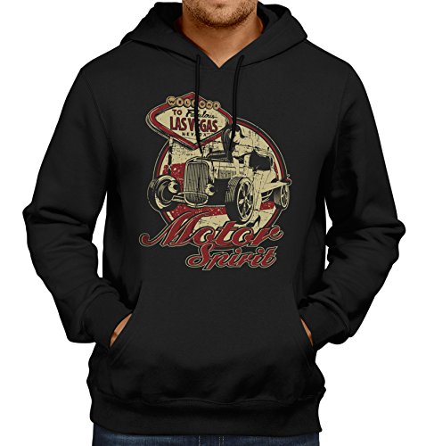 Gasoline Bandit Original Biker Hoodie Kapuzen-Pullover: Motor Spirit-M von Gasoline Bandit