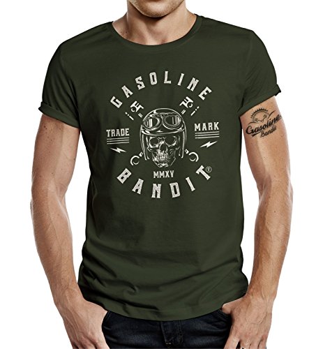 Gasoline Bandit Original Biker T-Shirt: Skull-Logo MMXV-XL von Gasoline Bandit