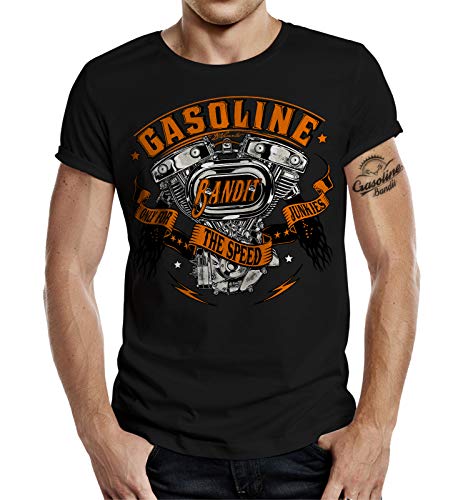 GASOLINE BANDIT Original Design Biker Shirt: Only for The Speed Junkies, Shovel von Gasoline Bandit