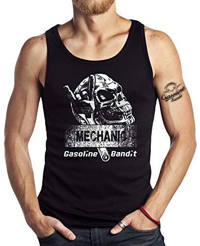 Gasoline Bandit Original Hot Rod Biker Tank-Top: Mechanic-S von Gasoline Bandit