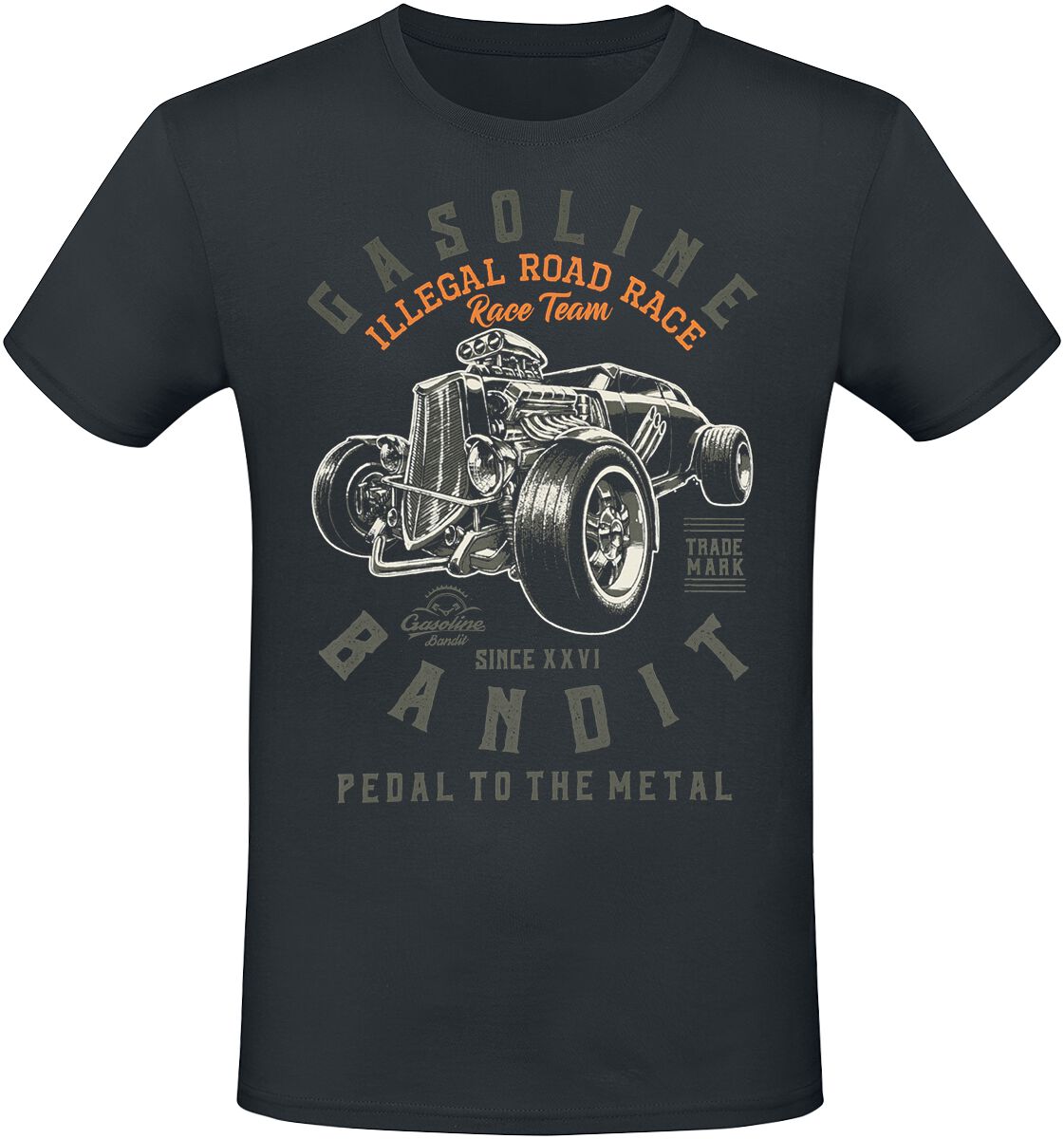 Gasoline Bandit Pedal To The Metal T-Shirt schwarz in L von Gasoline Bandit