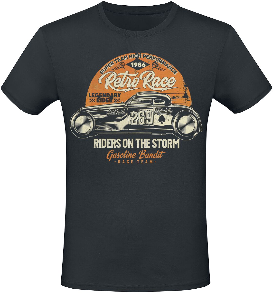 Gasoline Bandit Riders On The Storm T-Shirt schwarz in S von Gasoline Bandit