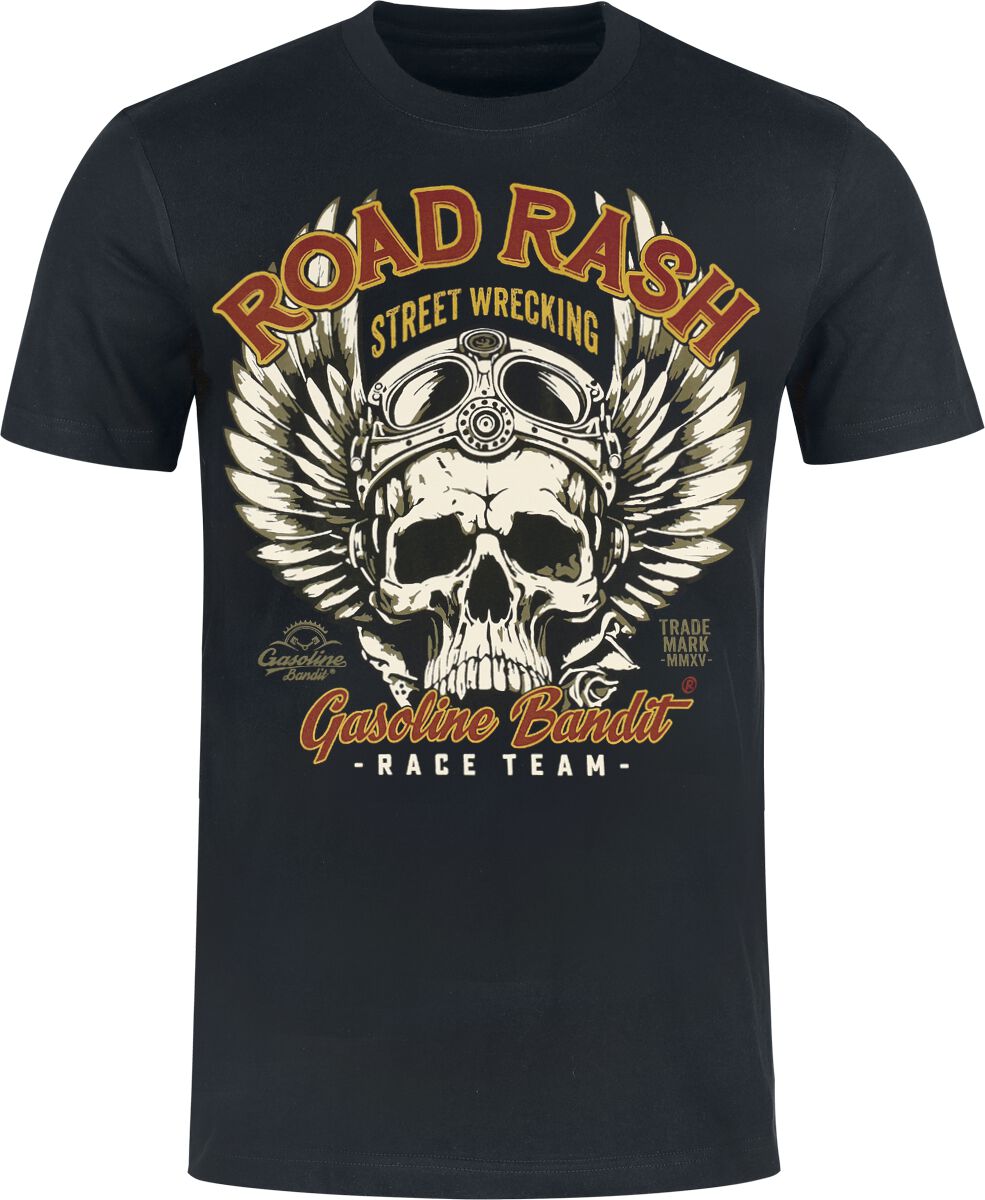 Gasoline Bandit Road Rash T-Shirt schwarz in 4XL von Gasoline Bandit