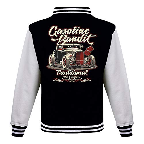 Gasoline Bandit Rockabilly Baseball College Jacke - Hot Rod Traditional XL von Gasoline Bandit