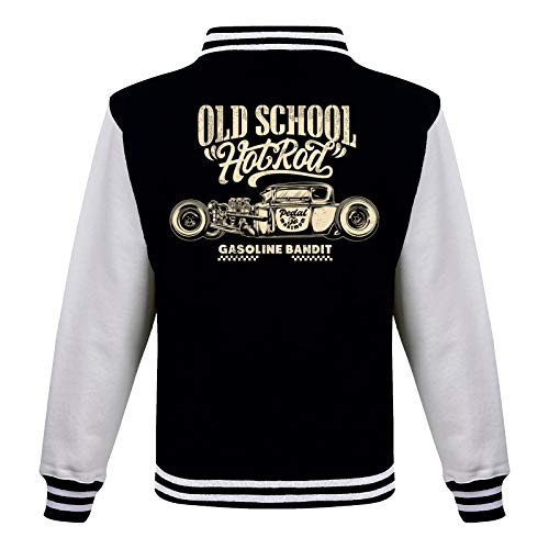 Gasoline Bandit Rockabilly Baseball College Jacke - Old School Hot Rod 2XL von Gasoline Bandit