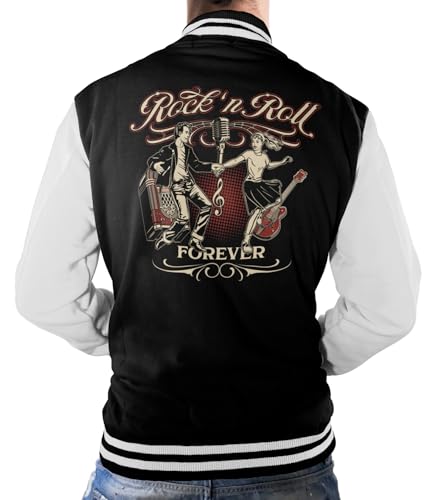 Gasoline Bandit Rockabilly Baseball College Jacke - Rock'n Roll Forever von Gasoline Bandit