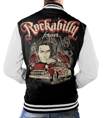 Gasoline Bandit Rockabilly Baseball College Jacke - Rockabilly Forever von Gasoline Bandit