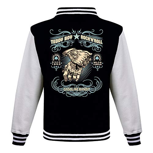 Gasoline Bandit Rockabilly Baseball College Jacke - Teddy Boy S von Gasoline Bandit
