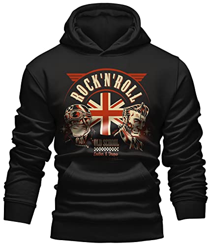 Gasoline Bandit Rockabilly Biker Racer Kapuzen-Hoodie - Old School Rock'n Roll 3XL von Gasoline Bandit