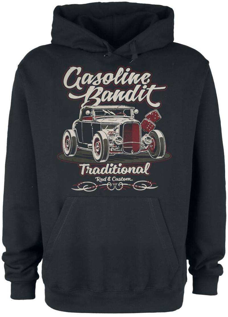 Gasoline Bandit - Rockabilly Kapuzenpullover - Traditional - M bis 4XL - für Männer - Größe M - schwarz von Gasoline Bandit
