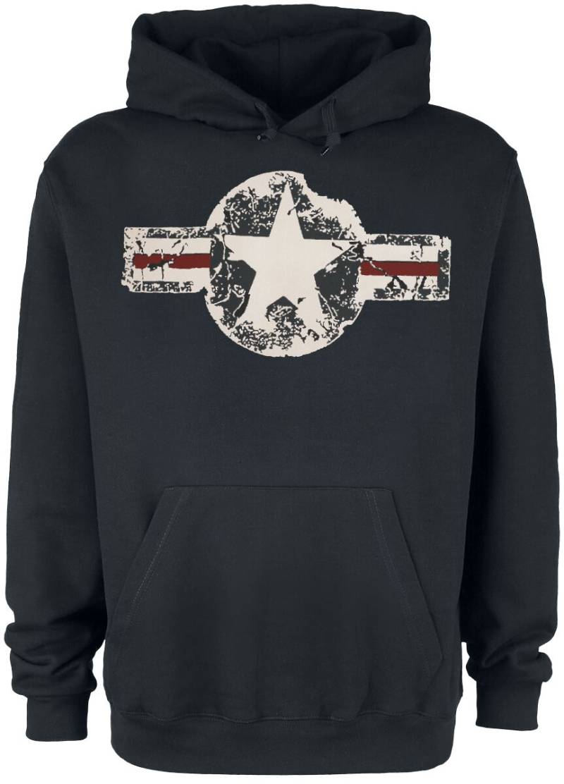 Gasoline Bandit - Rockabilly Kapuzenpullover - USAF - M bis 4XL - für Männer - Größe XXL - schwarz von Gasoline Bandit