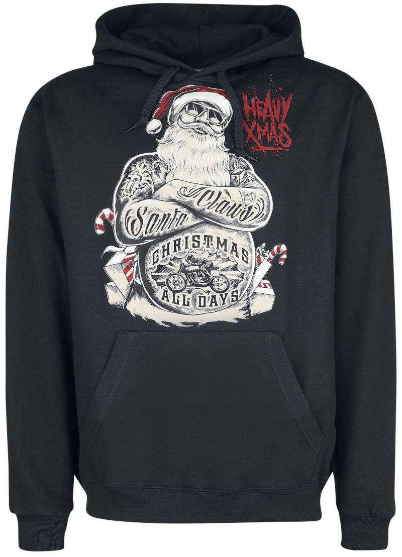 Gasoline Bandit - Rockabilly Kapuzenpullover - Xmas - M bis 4XL - für Männer - Größe 3XL - schwarz von Gasoline Bandit