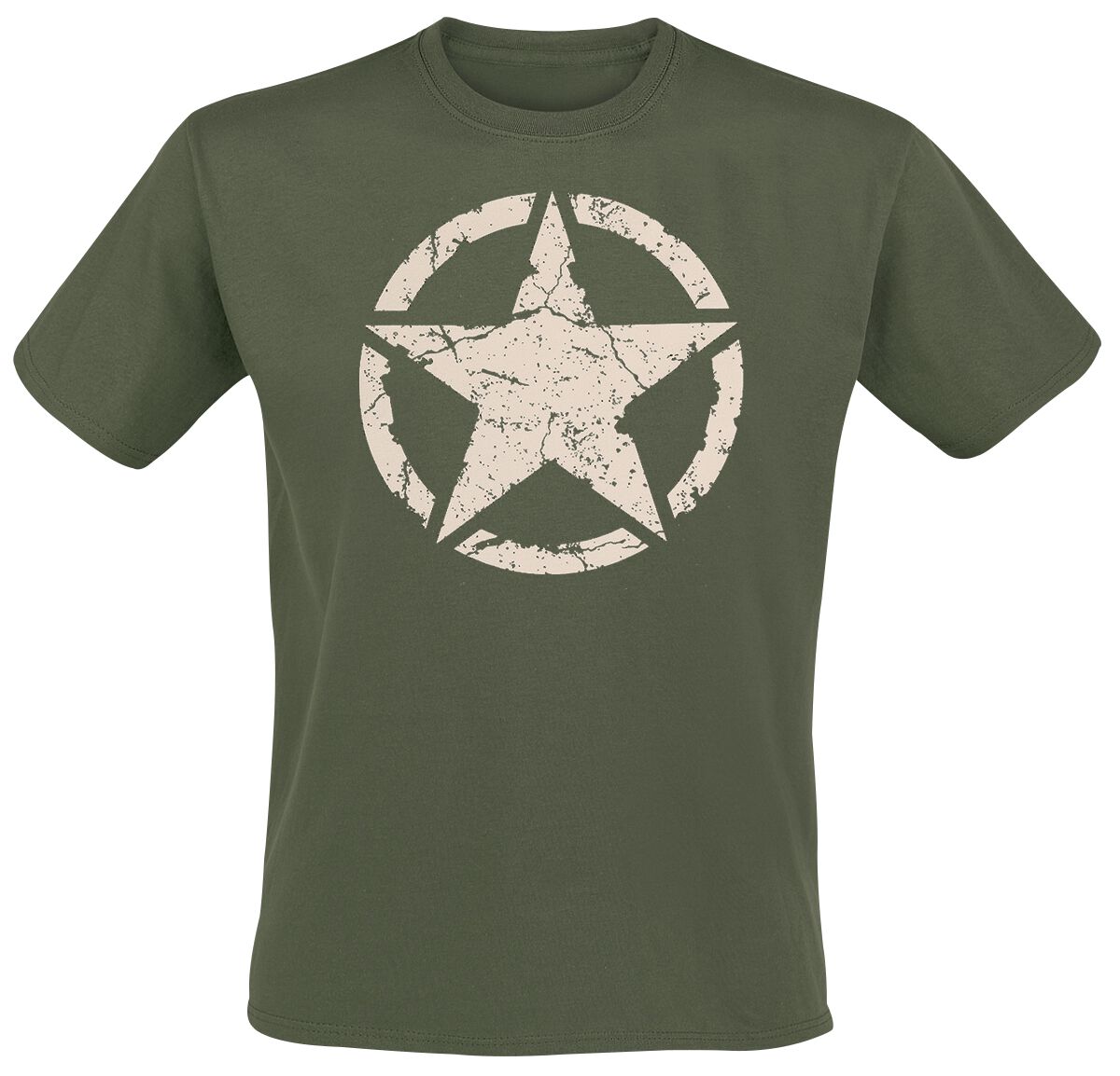 Gasoline Bandit - Rockabilly T-Shirt - Army Star Olive - S bis 3XL - für Männer - Größe S - oliv von Gasoline Bandit