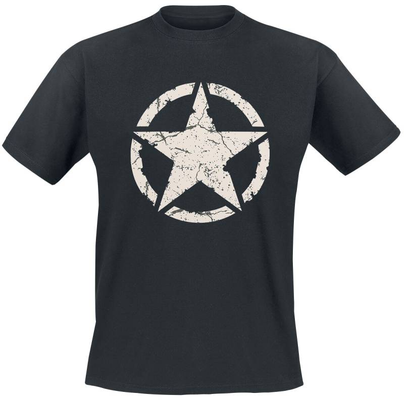 Gasoline Bandit - Rockabilly T-Shirt - Army Star - S bis 4XL - für Männer - Größe S - schwarz von Gasoline Bandit
