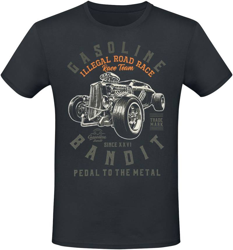 Gasoline Bandit - Rockabilly T-Shirt - Pedal To The Metal - S bis 4XL - für Männer - Größe 4XL - schwarz von Gasoline Bandit
