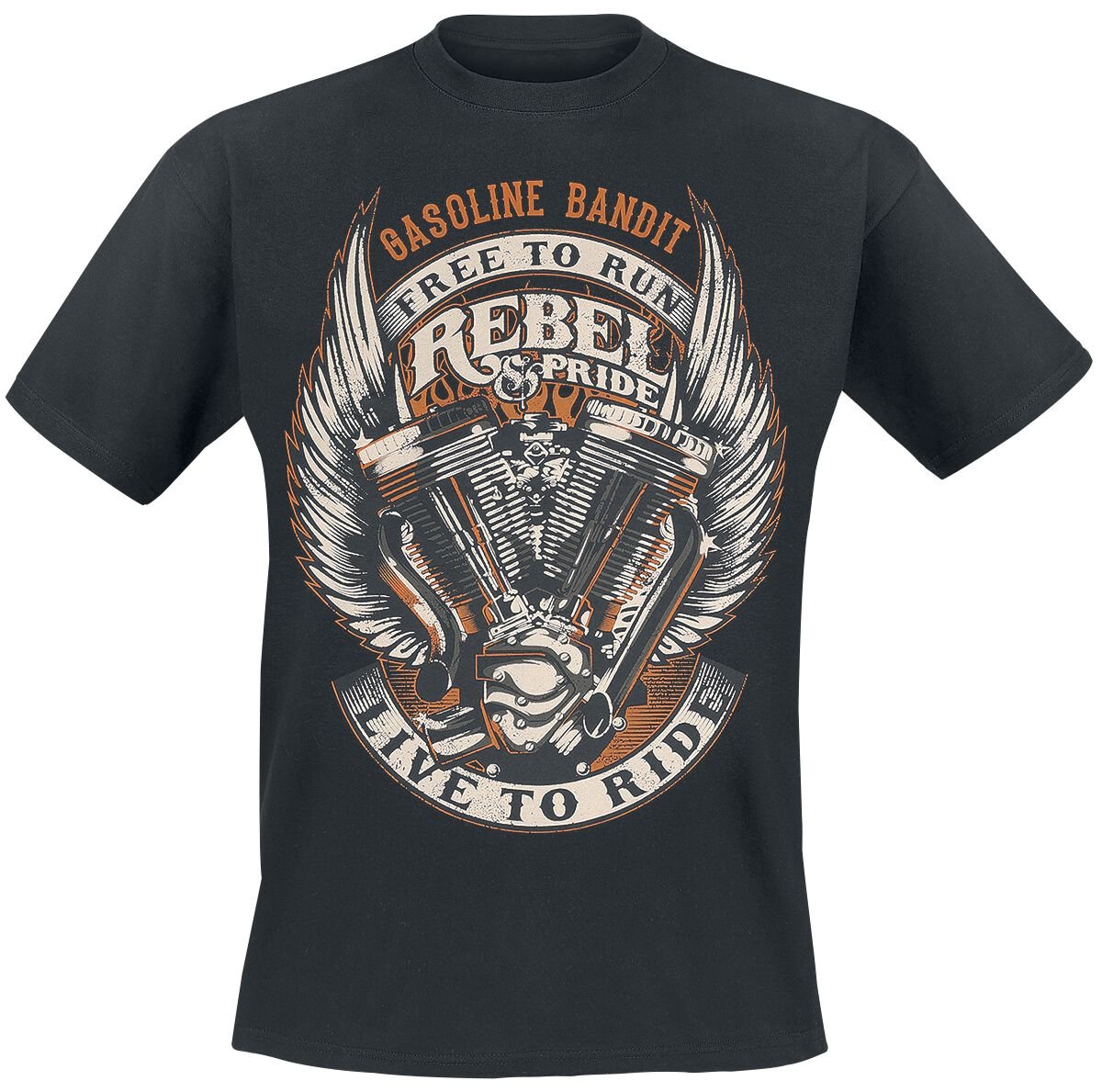 Gasoline Bandit - Rockabilly T-Shirt - Rebel Pride - S bis 4XL - für Männer - Größe XXL - schwarz Gasoline Bandit - Rockabilly T-Shirt - Rebel Pride - S bis 4XL - für Männer - Größe XXL - schwarz von Gasoline Bandit