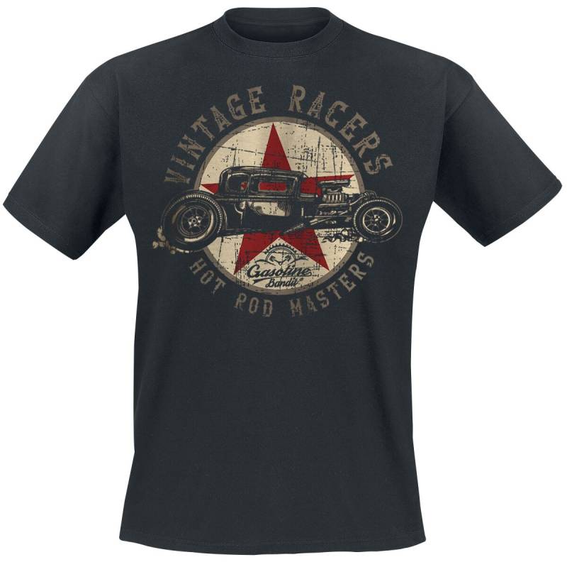 Gasoline Bandit - Rockabilly T-Shirt - Vintage Racers - S bis 4XL - für Männer - Größe L - schwarz Gasoline Bandit - Rockabilly T-Shirt - Vintage Racers - S bis 4XL - für Männer - Größe L - schwarz von Gasoline Bandit