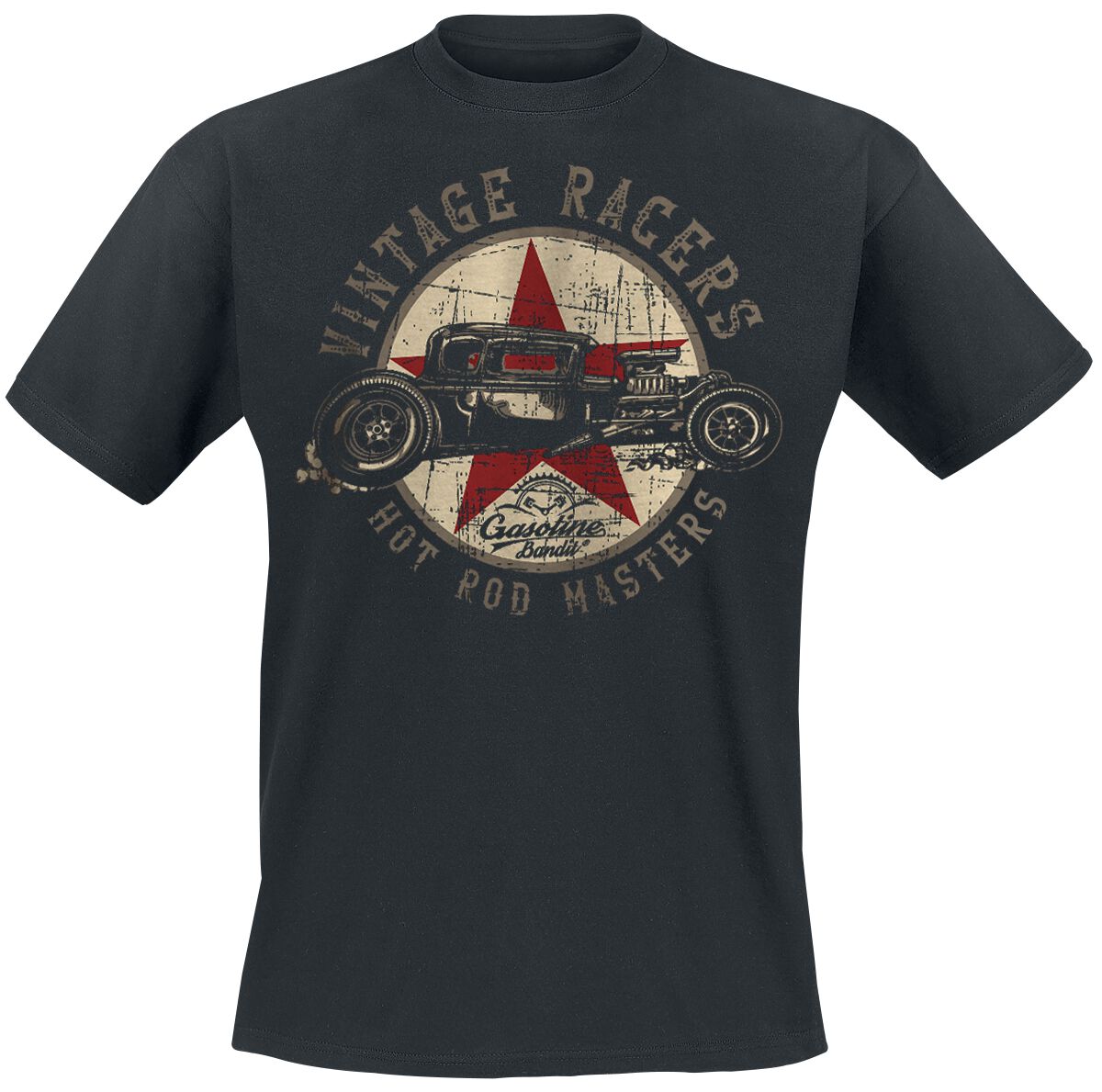 Gasoline Bandit - Rockabilly T-Shirt - Vintage Racers - S bis 4XL - für Männer - Größe S - schwarz Gasoline Bandit - Rockabilly T-Shirt - Vintage Racers - S bis 4XL - für Männer - Größe S - schwarz von Gasoline Bandit