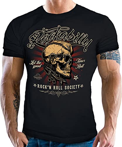 Gasoline Bandit Rockabilly T-Shirt: Rock'n Roll Society von Gasoline Bandit