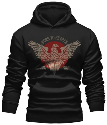 Gasoline Bandit Schwerer Kapuzen Pullover Hoodie: Oldschool Rockn Roll von Gasoline Bandit