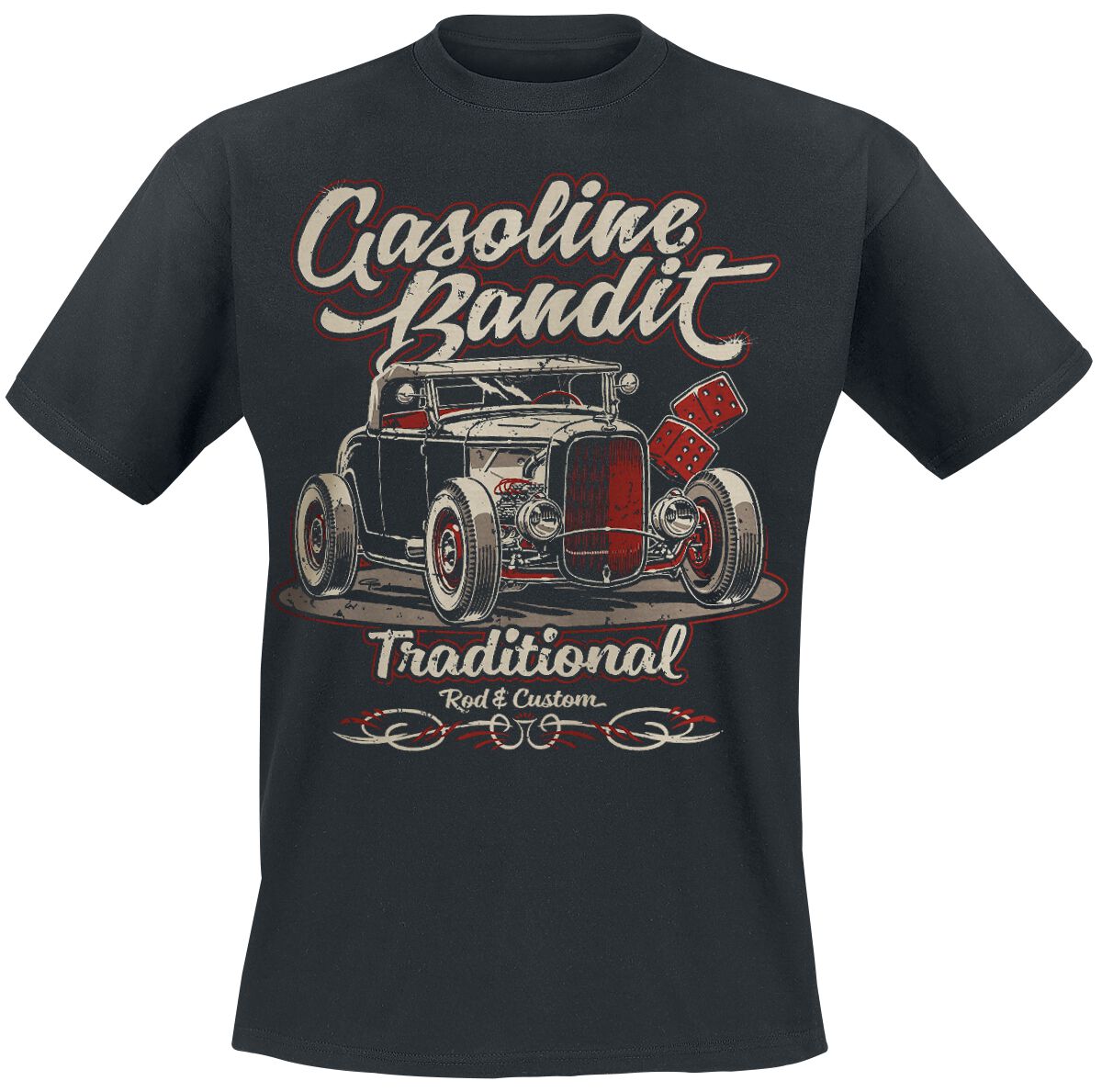 Gasoline Bandit Traditional T-Shirt schwarz in 3XL von Gasoline Bandit