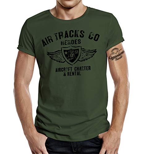 Gasoline Bandit US Army T-Shirt: Air Tracks Heroes M von Gasoline Bandit