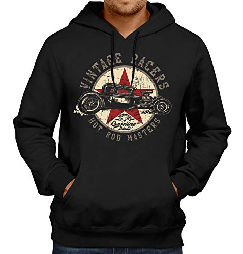 Gasoline Bandit US Hot Rod Hoodie: Vintage Racer Kapuzenpullover 2XL von Gasoline Bandit