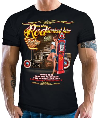 Herren T-Shirt für Hotrod US-Car Muscle-Car Fans: Rat Rod Service Herren T-Shirt für Hotrod US-Car Muscle-Car Fans: Rat Rod Service von Gasoline Bandit
