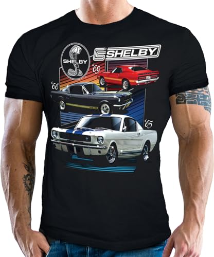 Herren T-Shirt für US Muscle Car Fahrer und Fans - Original Shelby Lizenz: US-Muscles V8 von Gasoline Bandit