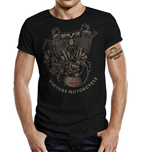 Oldtimer Racer Old Shool T-Shirt: Vintage Motorcycle M Oldtimer Racer Old Shool T-Shirt: Vintage Motorcycle M von Gasoline Bandit