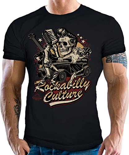Rock'n Roll Fan T-Shirt: Rockabilly Culture S von Gasoline Bandit
