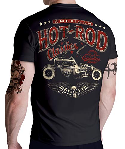 Rockabilly Old School Racer T-Shirt Big Size Print - Hot Rod Classic XL von Gasoline Bandit