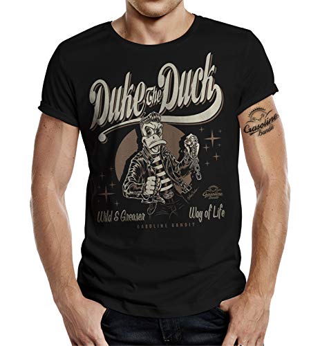 Rockabilly T-Shirt: Duke The Duck 2XL von Gasoline Bandit