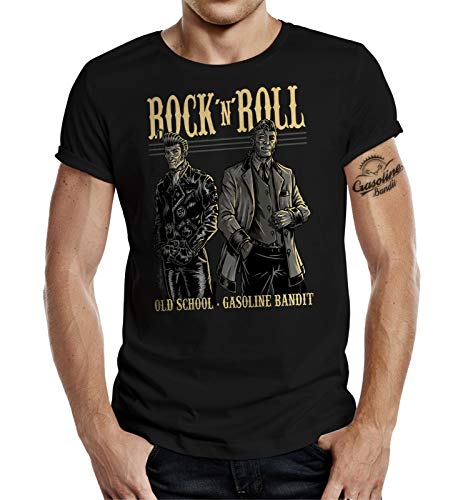 Rockabilly T-Shirt: Oldschool Rockn Roll XXXXL von Gasoline Bandit