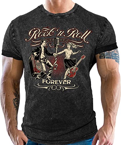Rockabilly T-Shirt: Rock and Roll Forever Rockabilly T-Shirt: Rock and Roll Forever von Gasoline Bandit