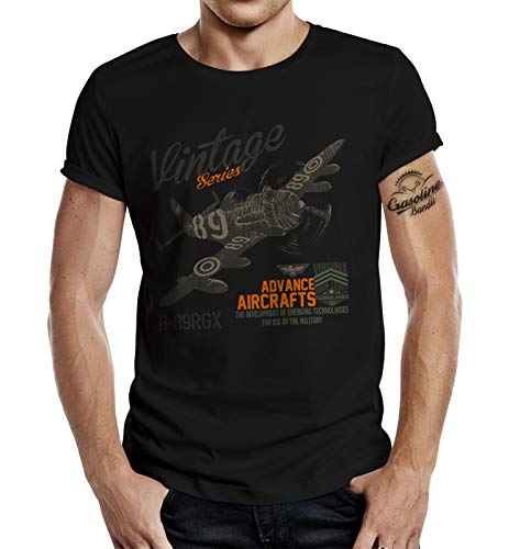 T-Shirt für Airborne Racing US-Airforce Fans: Vintage Air L von Gasoline Bandit