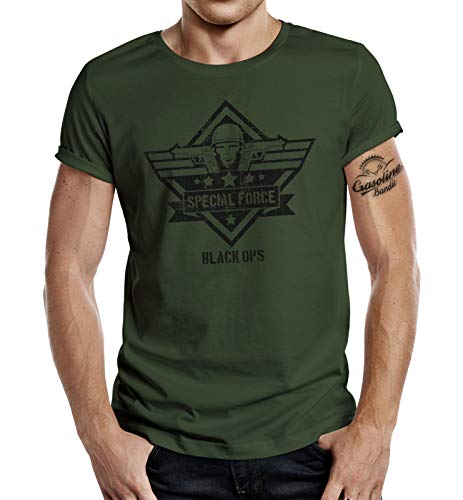 T-Shirt für den US-Army Airforce Fan: Special Force Black Ops L von Gasoline Bandit