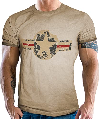 Herren T-Shirt für den US-Army Fan: Used Look USAF Logo Herren T-Shirt für den US-Army Fan: Used Look USAF Logo von Gasoline Bandit
