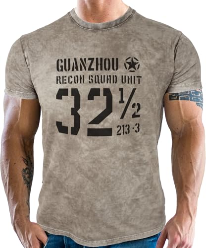 US Army Combat Military T-Shirt: Squat Unit von Gasoline Bandit