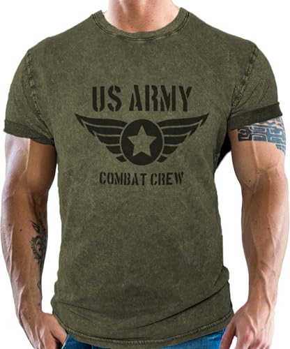 US Army Combat Military T-Shirt: Combat Crew von Gasoline Bandit