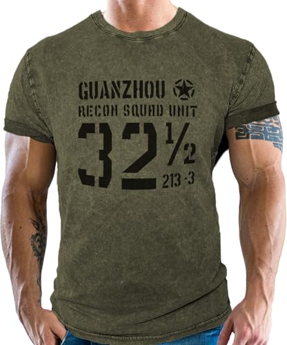 US Army Combat Military T-Shirt: Squat Unit von Gasoline Bandit
