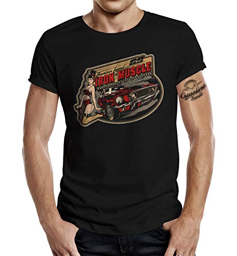 US Car T-Shirt: Iron Muscle - Originaldesign by David Vicente L von Gasoline Bandit