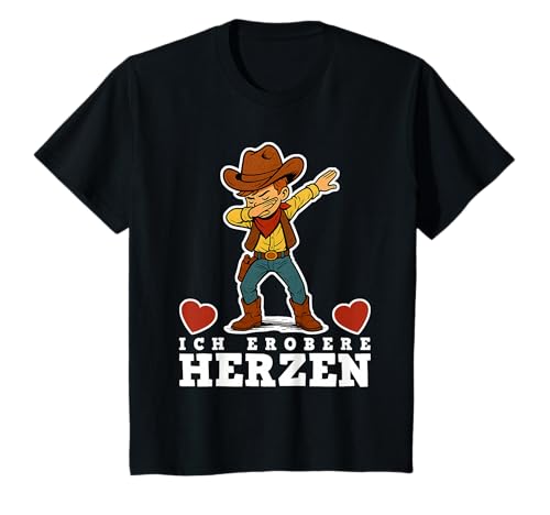 Kinder Ich Erobere Herzen Coole Gadgets Jungs Lustig Party Cowboy T-Shirt Kinder Ich Erobere Herzen Coole Gadgets Jungs Lustig Party Cowboy T-Shirt von Gastgeschenk Cowboy & Coole Gadgets für Jungs