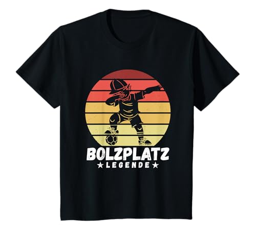 Kinder Fußball Gadgets Fußballfans Jungs Ab 5 Bolzplatz Fußballer T-Shirt von Gastgeschenk Fußball Geschenke für Jungs ab 5