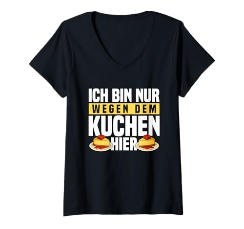 Damen Hobbybäcker Lustig Ideen Kuchen Must Have Kuchenliebhaber T-Shirt mit V-Ausschnitt Damen Hobbybäcker Lustig Ideen Kuchen Must Have Kuchenliebhaber T-Shirt mit V-Ausschnitt von Gastgeschenk Lustig und Geschenk Kuchenliebhaber