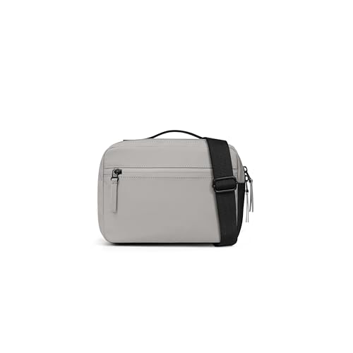 Däsh Box Bag - Taupe - Crossbody Box Tasche mit zwei Tragevarianten: oberer Griff und an der Schulter oder Crossbody mit einem abnehmbaren Riemen. wasserdichter Körper und Außen- und Innentaschen mit von Gaston Luga
