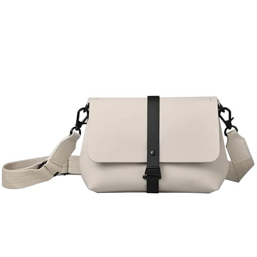 Gaston Luga Spläsh Waterproof Shoulder Bag, Durable Crossbody with Zipper, Chic Purse for Women, Perfect for Daily Use, Elegant Handbag,White von Gaston Luga