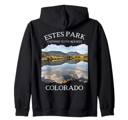 Estes Park Colorado USA Nationalpark Amerikanische Frauen Männer Kapuzenjacke Estes Park Colorado USA Nationalpark Amerikanische Frauen Männer Kapuzenjacke von Gateway to the Rockies Estes Park Souvenir Hiking